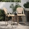 Flash Furniture NaturalWhite PE Rattan Stacking Paris Stool, 2PK 2-SDA-AD642001-F-CS-NATWH-LTNAT-GG - alternate 1